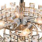 Plafonnier Cristal Semi-Encastré pour Salon