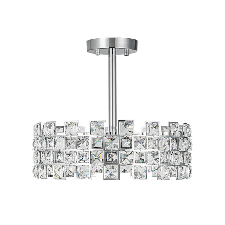 Plafonnier Cristal Semi-Encastré pour Salon