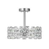 Plafonnier Cristal Semi-Encastré pour Salon