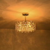 Plafonnier Cristal Semi-Encastré pour Salon