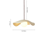 Suspension Céramique Courbé Chapeau-Abat-Jour pour Salle à Manger