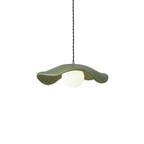 Suspension Céramique Courbé Chapeau-Abat-Jour pour Salle à Manger