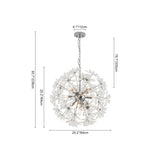 Lustre Cuisine Pissenlit en Cristal