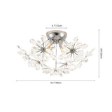 Plafonnier Salon Pissenlit en Cristal