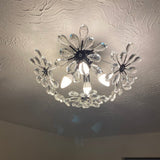 Plafonnier Salon Pissenlit en Cristal