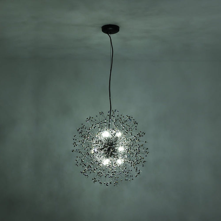 Lustre Salon Pissenlit en Cristal 50 cm