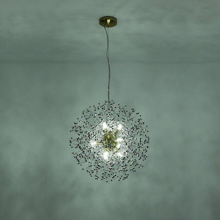 Lustre Salon Pissenlit en Cristal 50 cm