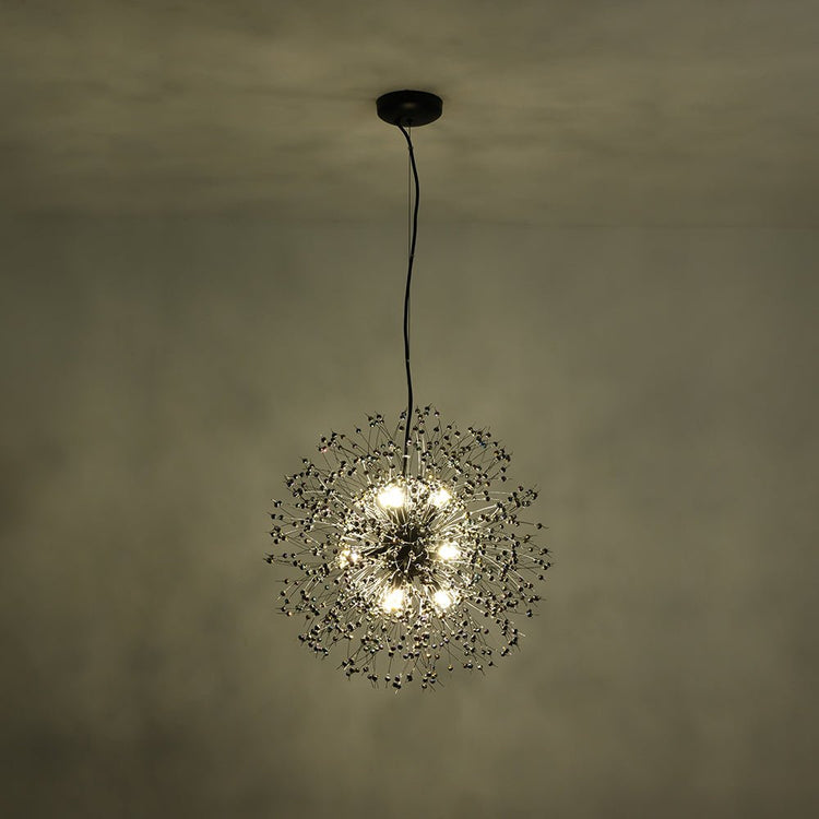 Lustre Salon Pissenlit en Cristal 50 cm