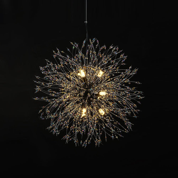 Lustre Salon Pissenlit en Cristal 50 cm