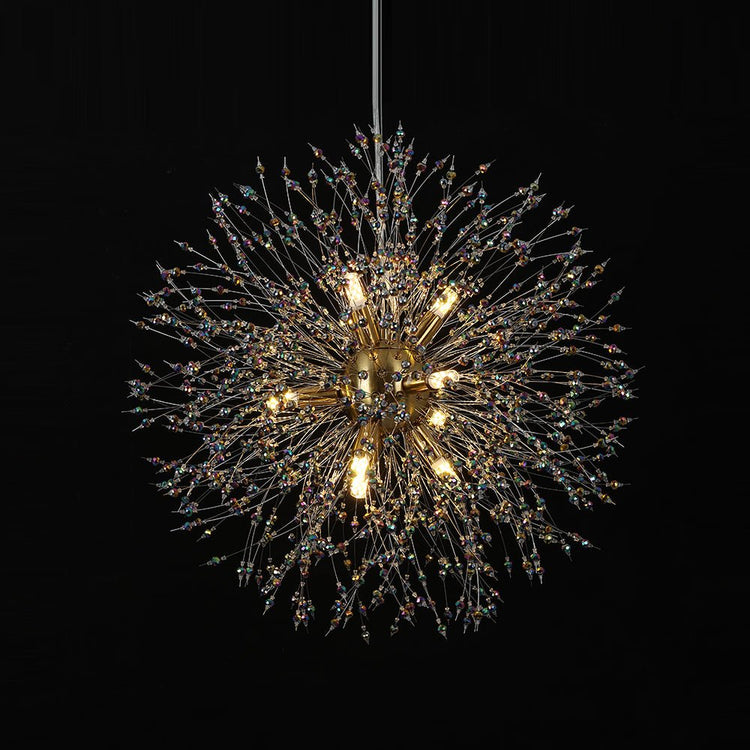 Lustre Salon Pissenlit en Cristal 50 cm