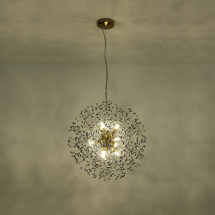 Lustre Salon Pissenlit en Cristal 50 cm