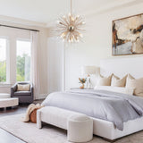 Lustre Salon Pissenlit en Cristal 88 cm