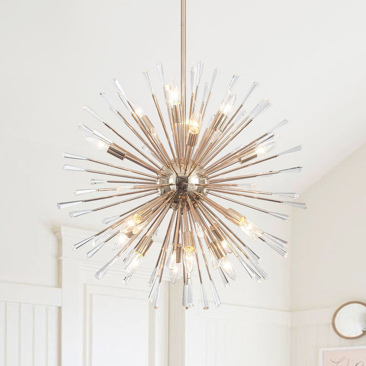 Lustre Salon Pissenlit en Cristal 88 cm