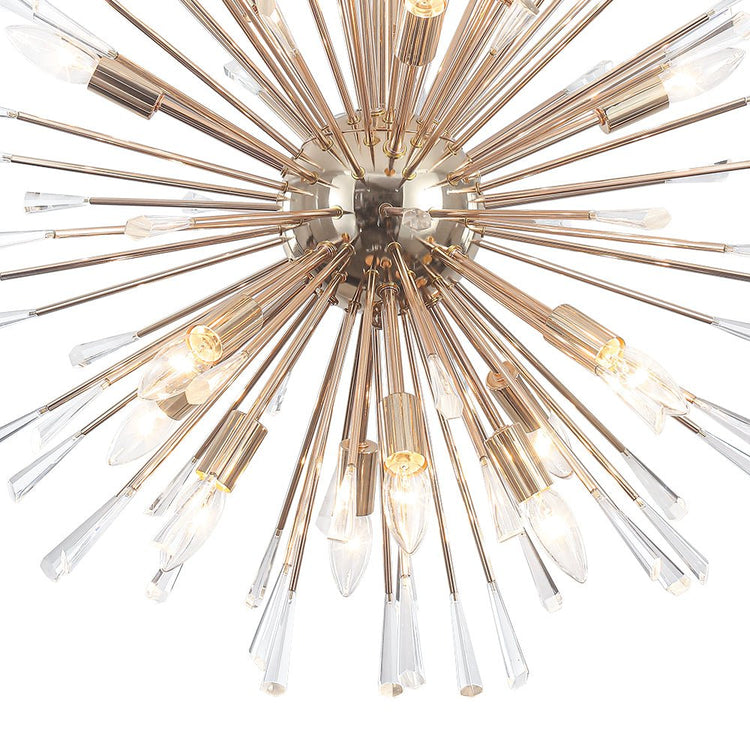 Lustre Salon Pissenlit en Cristal 88 cm