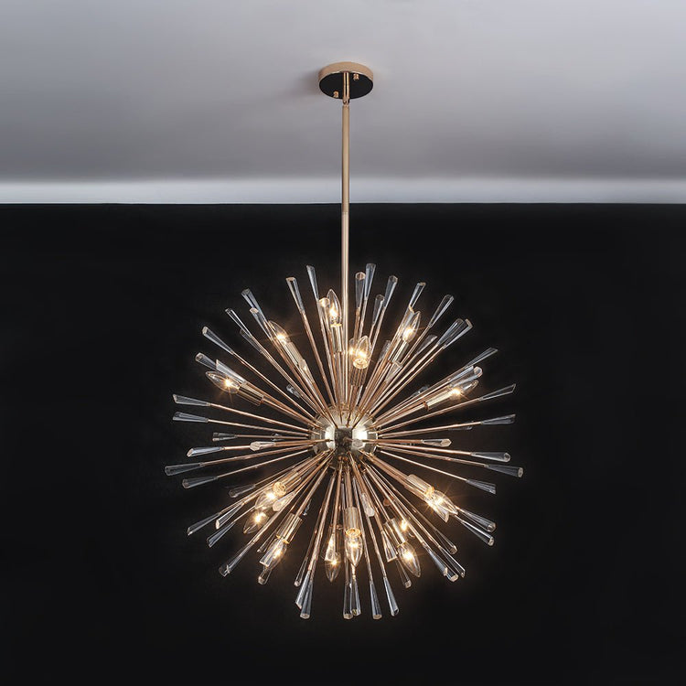 Lustre Salon Pissenlit en Cristal 88 cm