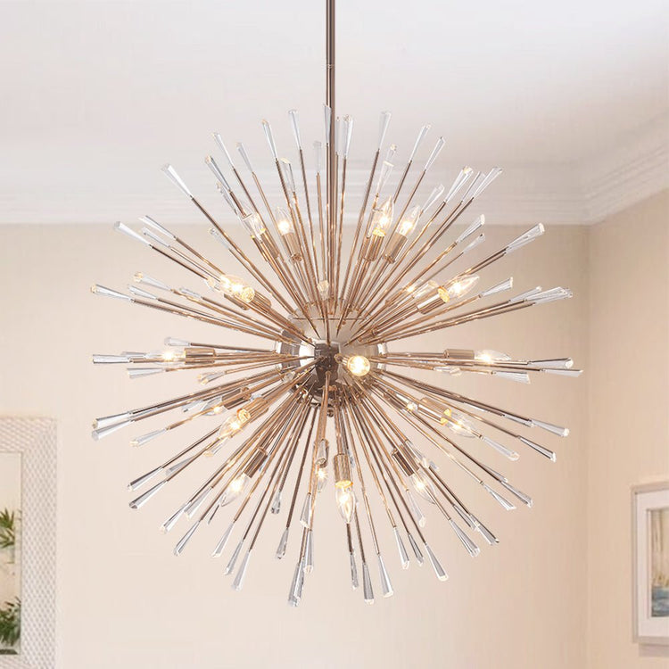 Lustre Salon Pissenlit en Cristal 88 cm