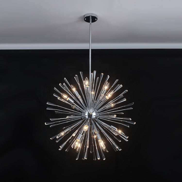 Lustre Salon Pissenlit en Cristal 88 cm