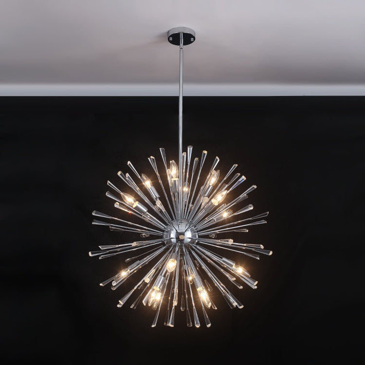 Lustre Salon Pissenlit en Cristal 88 cm