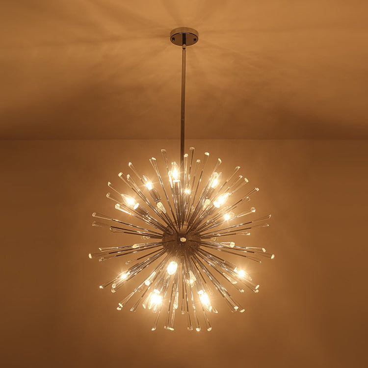 Lustre Salon Pissenlit en Cristal 88 cm