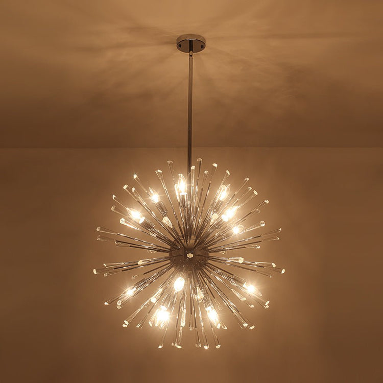 Lustre Salon Pissenlit en Cristal 88 cm