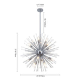 Lustre Salon Pissenlit en Cristal 88 cm
