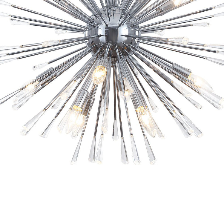 Lustre Salon Pissenlit en Cristal 88 cm