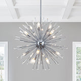 Lustre Salon Pissenlit en Cristal 88 cm