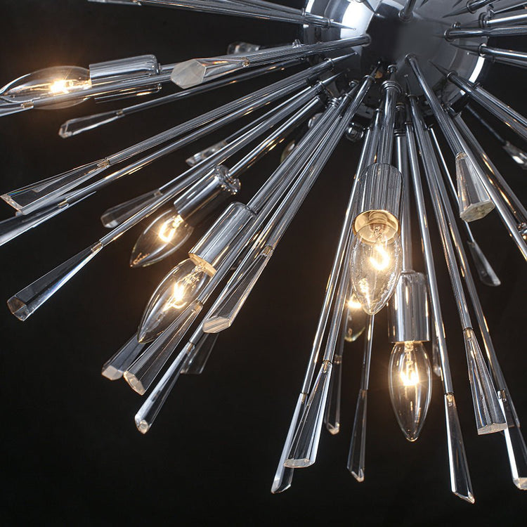 Lustre Salon Pissenlit en Cristal 88 cm