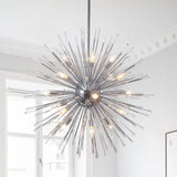 Lustre Salon Pissenlit en Cristal 88 cm
