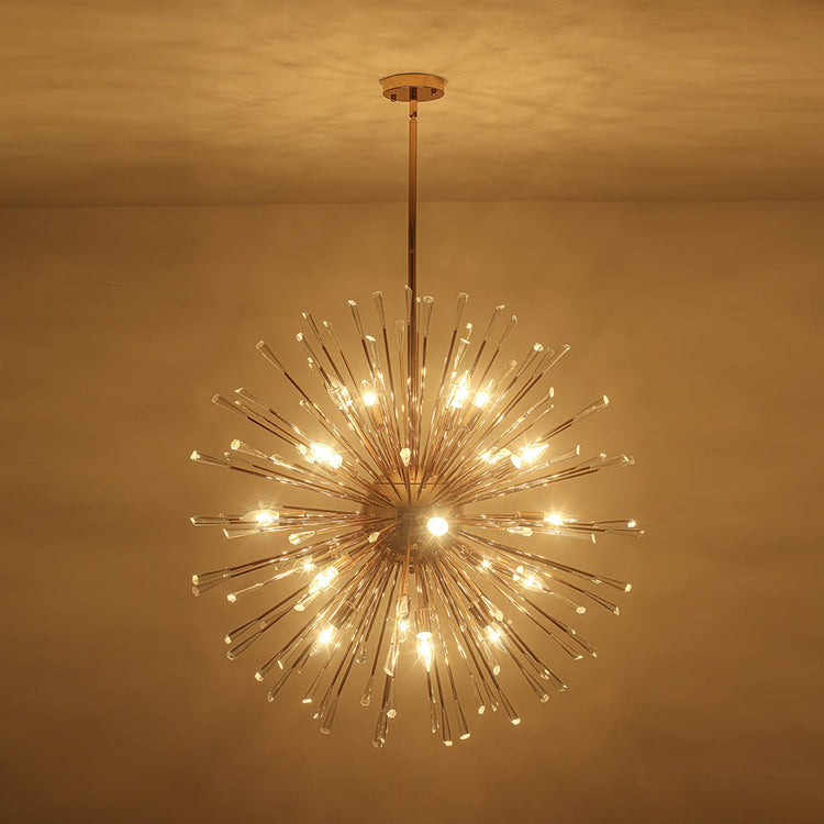 Lustre Salon Pissenlit en Cristal 88 cm