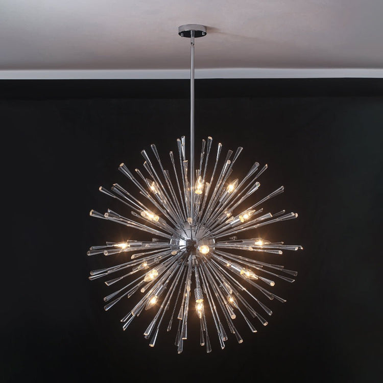 Lustre Salon Pissenlit en Cristal 88 cm