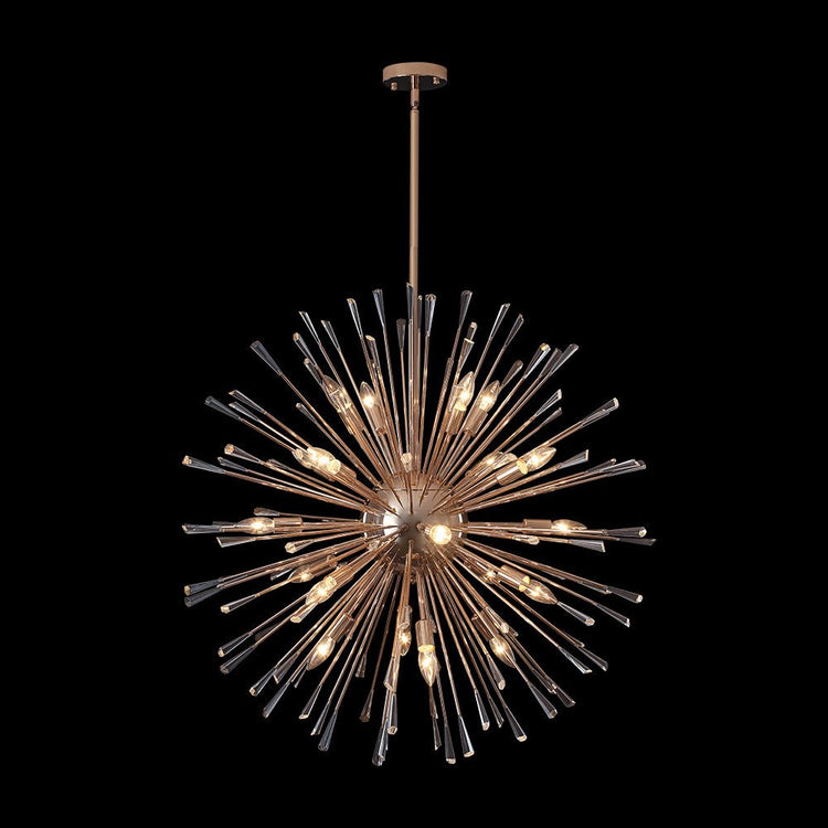Lustre Salon Pissenlit en Cristal 88 cm