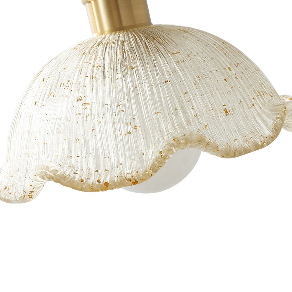 Suspension Laiton Danois Fleur Noir pour Salle à Manger