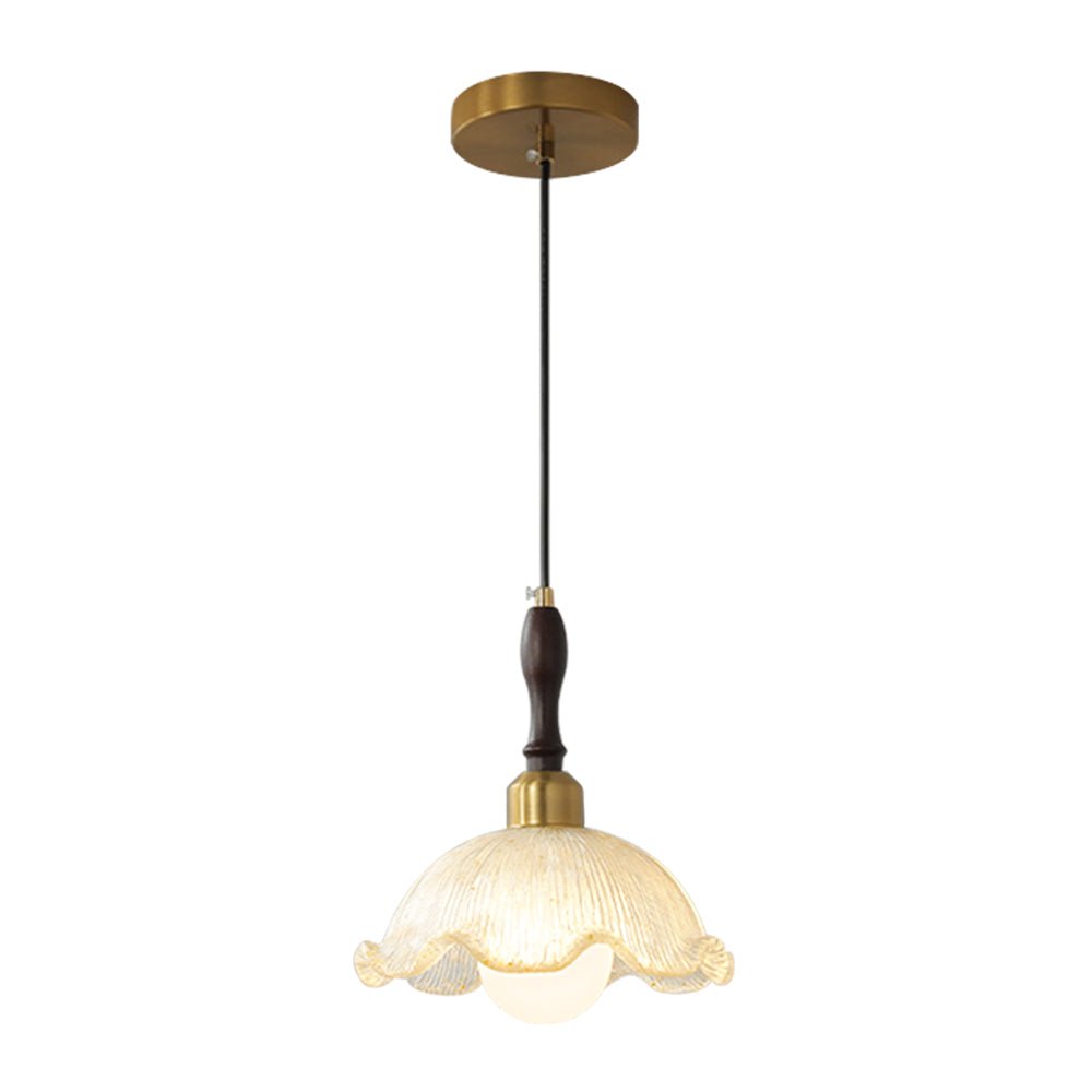 Suspension Laiton Danois Fleur Noir pour Salle à Manger