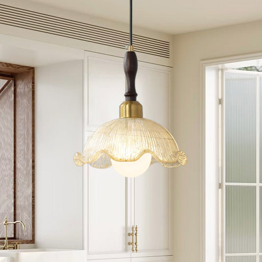 Suspension Laiton Danois Fleur Noir pour Salle à Manger