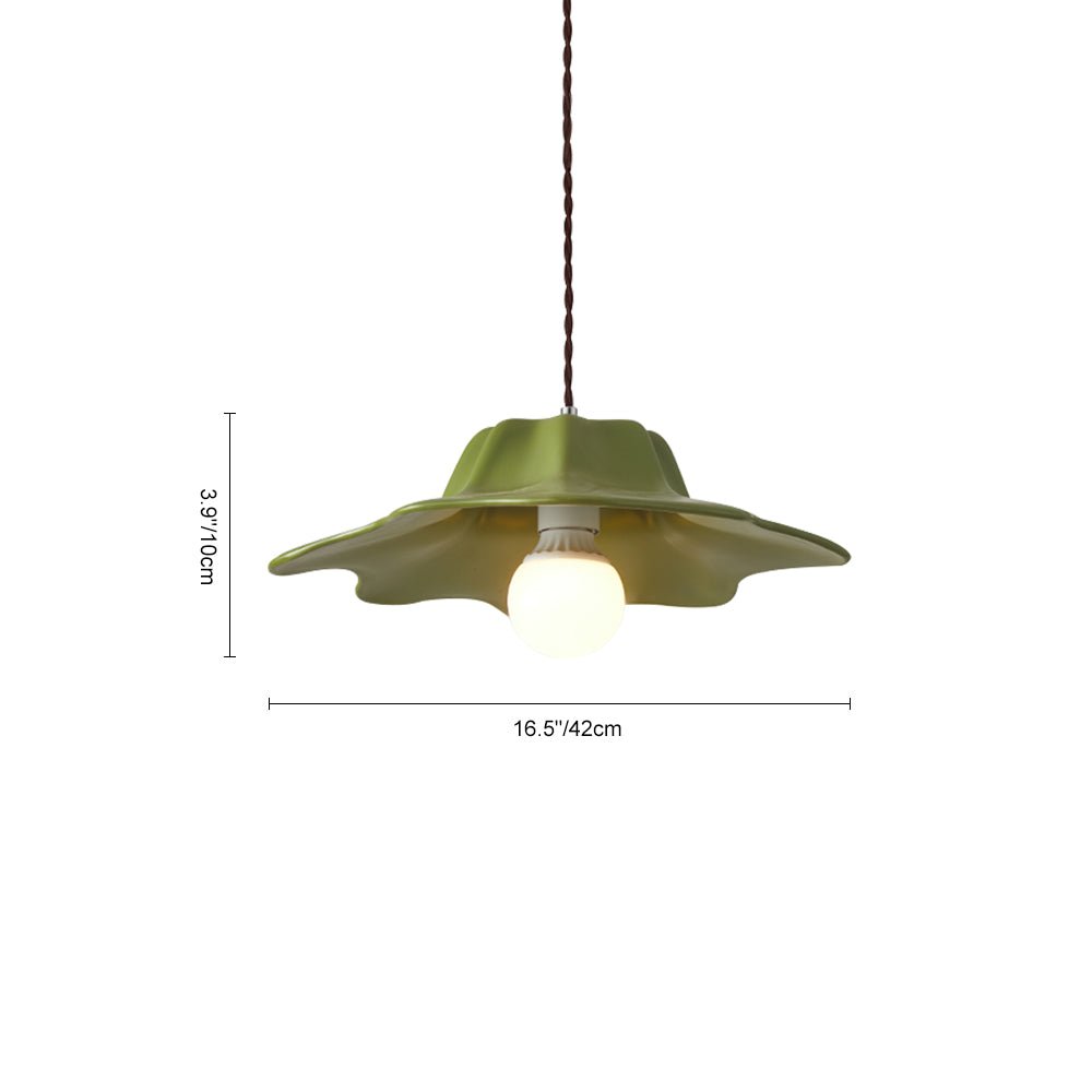 Suspension Céramique Design Cannelé Abat-Jour pour Salle à Manger