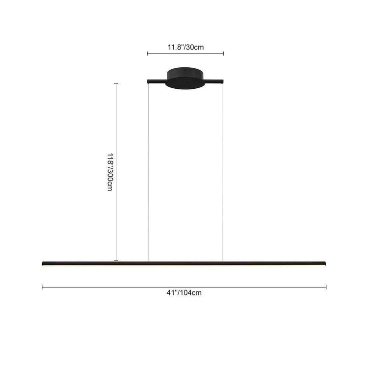 Plafonnier LED Dimmable Linéaire Plafond Suspendu pour Cuisine