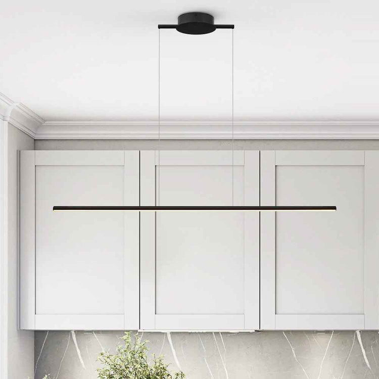 Plafonnier LED Dimmable Linéaire Plafond Suspendu pour Cuisine