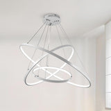 Lustre Salon Anneau en Métal 80 cm