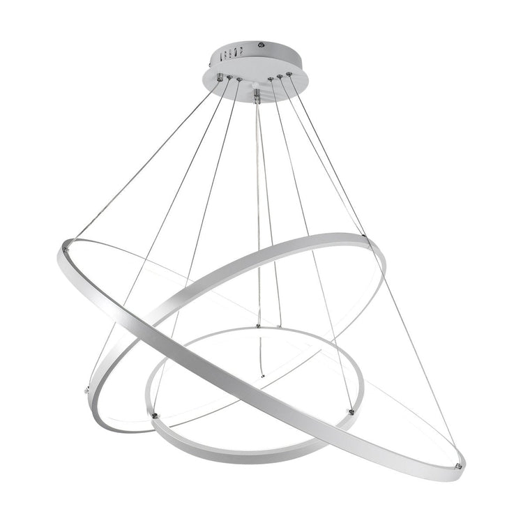 Lustre Salon Anneau en Métal 80 cm