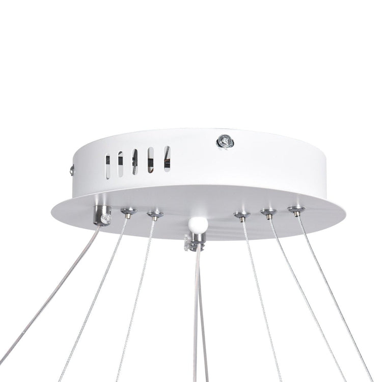 Lustre Salon Anneau en Métal 80 cm