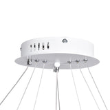 Lustre Salon Anneau en Métal 80 cm