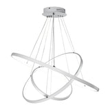 Lustre Salon Anneau en Métal 80 cm