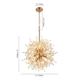 Lustre Salon Spoutnik en Cristal