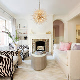 Lustre Salon Spoutnik en Cristal