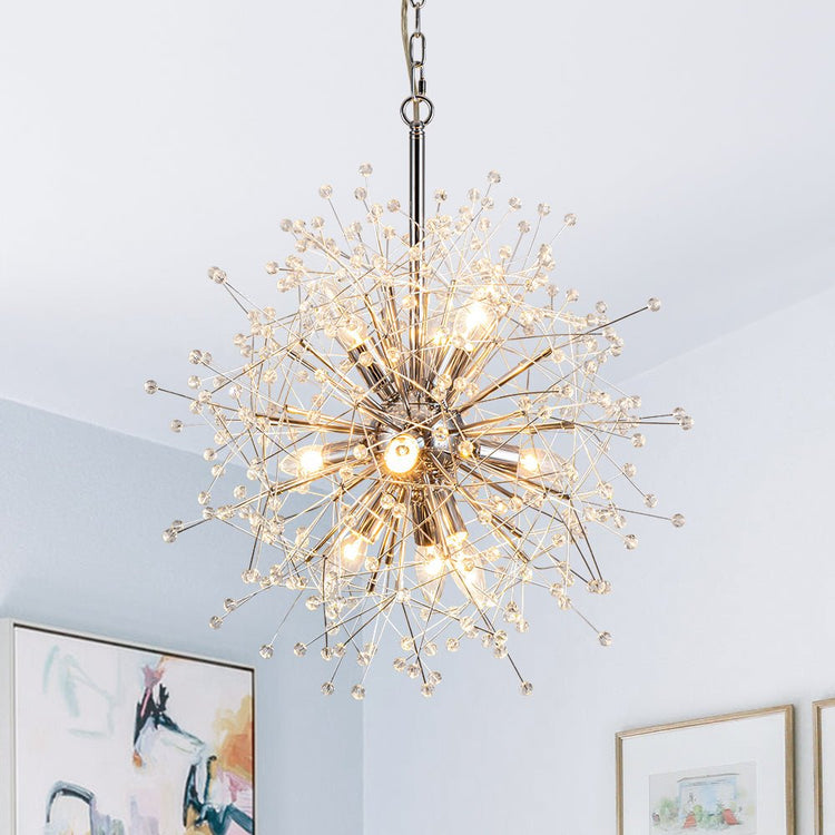 Lustre Salon Spoutnik en Cristal