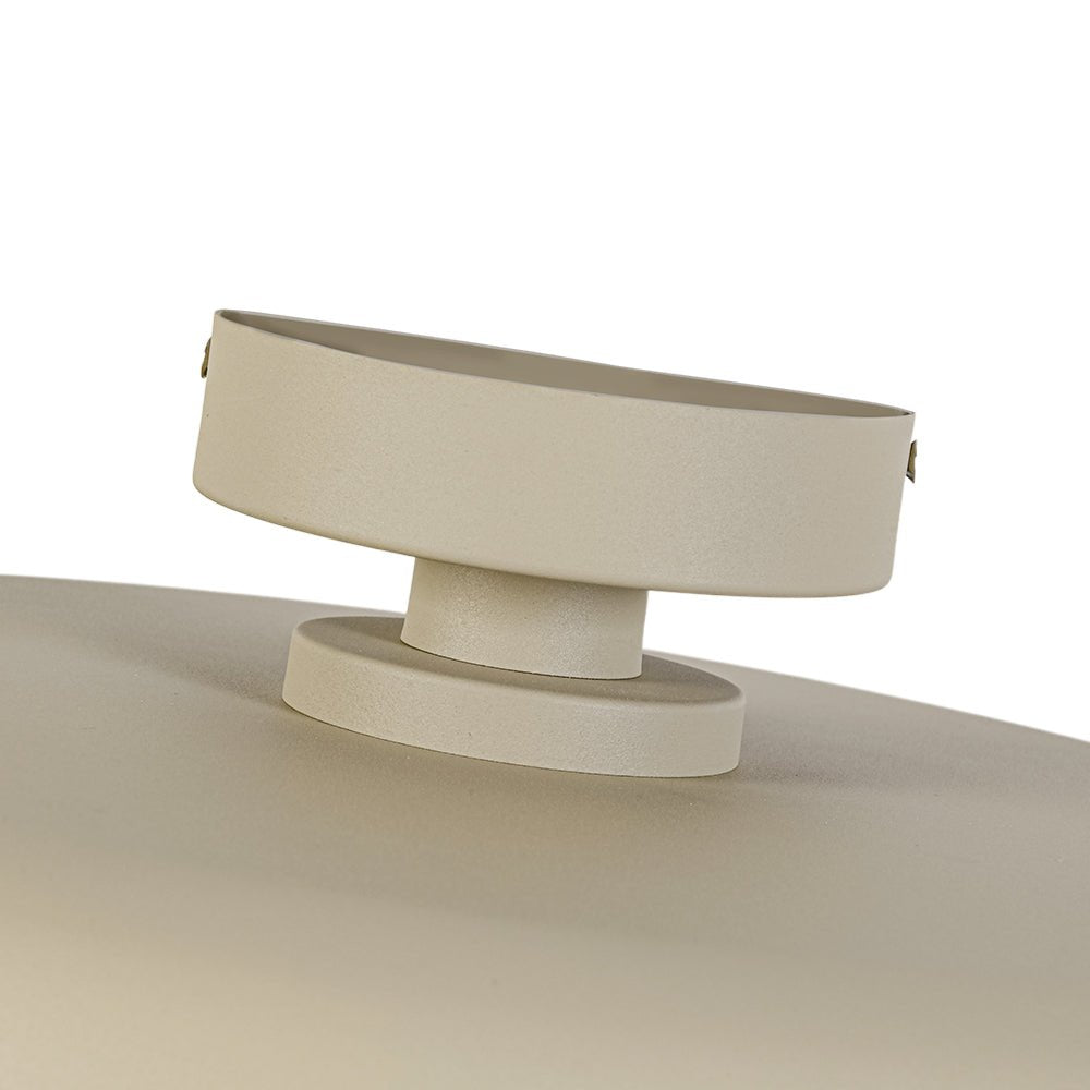 Plafonnier LED Dôme Abat-Jour Tambour Semi-Encastré pour Salon