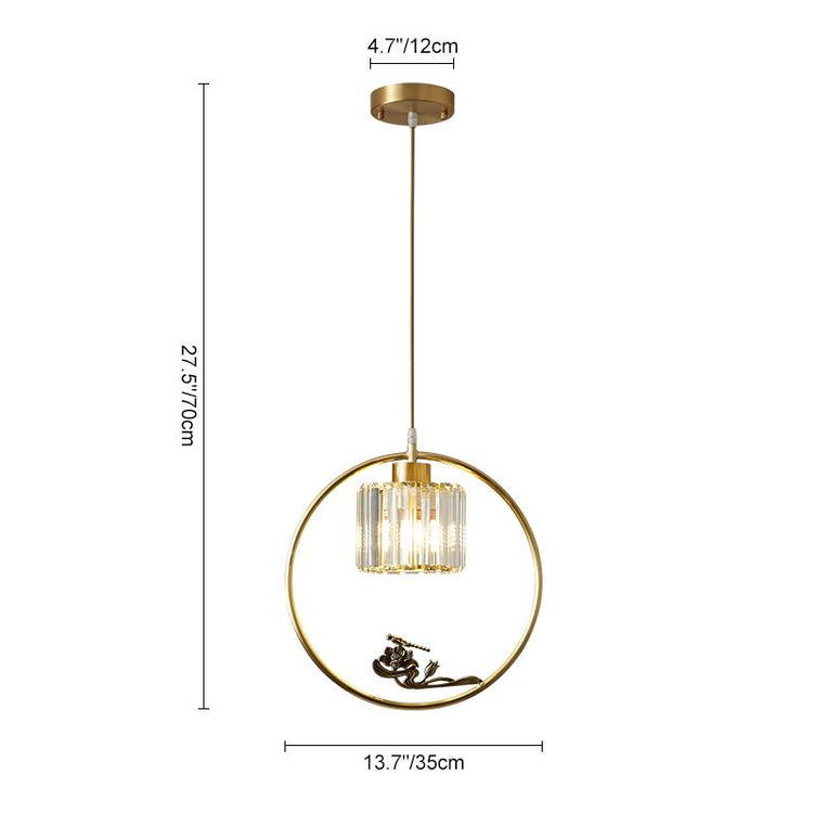 Suspension Salle à Manger en Cristal 35 cm