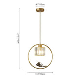 Suspension Salle à Manger en Cristal 35 cm