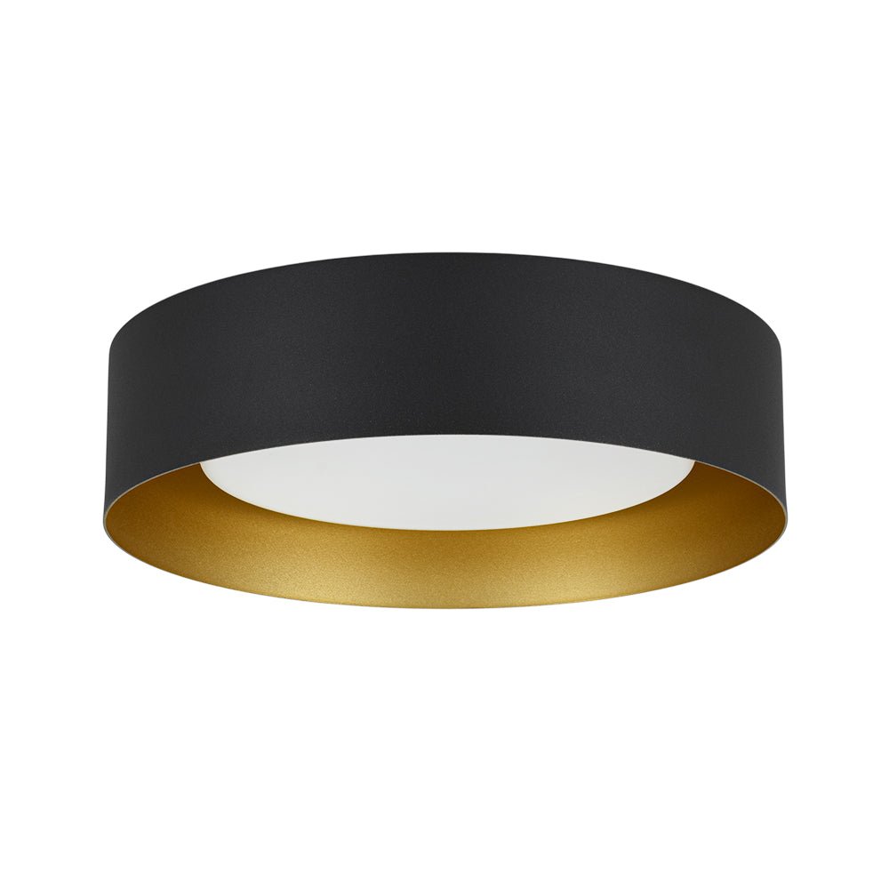 Plafonnier Tambour LED avec Laité Verre Abat-Jour pour Salle de Bain